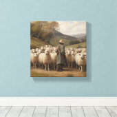 牧歌的な静けさのキャンバスウォールアート キャンバスプリント (インサイチュ (ウッドフロア))