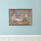 牧歌的な風景、ヘルクラネウムの キャンバスプリント (インサイチュ (ウッドフロア))