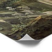 牧歌的な風景、若い羊飼い ポスター (角)