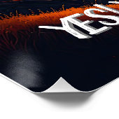 牧歌的サンセットマウンテンランドスケープ ポスター (コーナー)