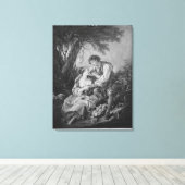 牧歌的シーン キャンバスプリント (インサイチュ (ウッドフロア))