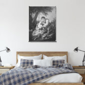 牧歌的シーン キャンバスプリント (インサイチュ (寝室))