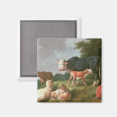 牧歌的シーン マグネット (正面/裏面)