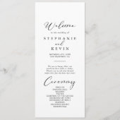 牧歌的スタイリッシュな書結婚道 プログラム (正面)