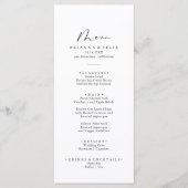 牧歌的スタイリッシュ書道夕食会 メニュー (正面)