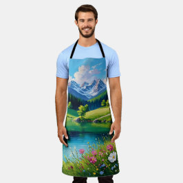 牧歌的パレット – カントリーサイドレイク エプロン