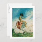 牧歌1868年(w/c紙で) ポストカード (正面/裏面)