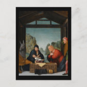 牧民の牧民が羊飼いを守る ポストカード (正面)