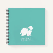 牧羊犬の子犬の古い英語の羊の犬 ノートブック (正面)