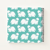 牧羊犬の子犬の古い英語の羊の犬 ノートブック (裏面)