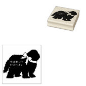 牧羊犬の子犬の古い英語の羊の犬 ラバースタンプ (押印)