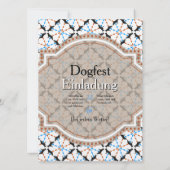 牧羊犬の招待状 招待状 (裏面)