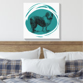 牧羊犬 キャンバスプリント (インサイチュ (寝室))