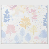 牧草のカラフル葉 ラッピングペーパー (フラット)