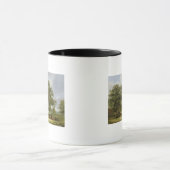 牧草を食べている牛 マグカップ (中央)