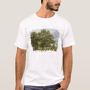 牧草を食べている牛 Tシャツ