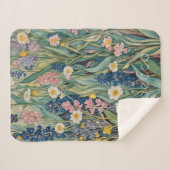 牧草地ささやき：パステルワイルドフラワー シェルパブランケット (正面(横))