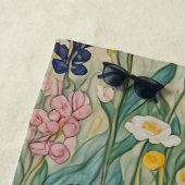 牧草地ささやき：パステルワイルドフラワー ビーチタオル (インサイチュ)