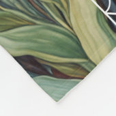 牧草地ささやき：パステルワイルドフラワー フリースブランケット (角)