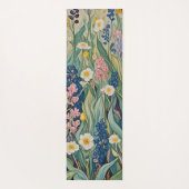 牧草地ささやき：パステルワイルドフラワー ヨガマット (裏面)