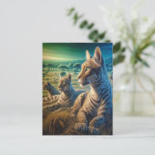 牧草地でささやいた仲間 ポストカード (スタンド正面)