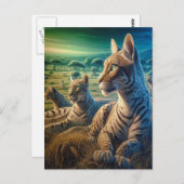 牧草地でささやいた仲間 ポストカード (正面/裏面)