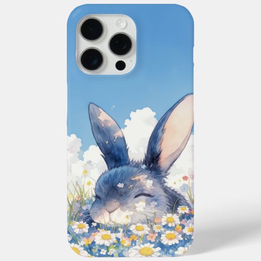 牧草地でのうさぎの昼寝 Case-Mate iPhoneケース (裏面)