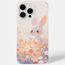 牧草地でウサギと楽しくホッピング iPhone 15 PRO MAXケース