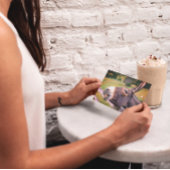 牧草地で微笑むロバ ポストカード