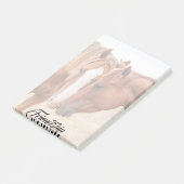 牧草地で生い茂る馬 ポストイット (アングル)