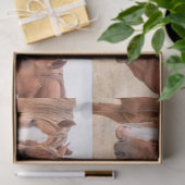 牧草地で生い茂る馬 薄葉紙 (ギフト)