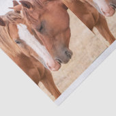 牧草地で生い茂る馬 薄葉紙 (詳細)