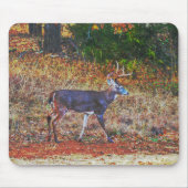 牧草地で目覚める大きな鹿|過去記事 マウスパッド (正面)
