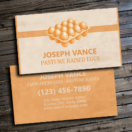 牧草地で育てた新鮮な卵の平牧場 名刺