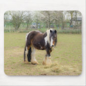 牧草地にピエバルドの馬 マウスパッド (正面)
