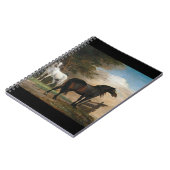 牧草地に二頭の馬 ノートブック (左側)