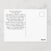 牧草地に二頭の馬 ポストカード (裏面)