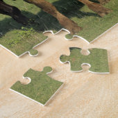 牧草地に棲む三頭のカンザス牛 ジグソーパズル (側面)