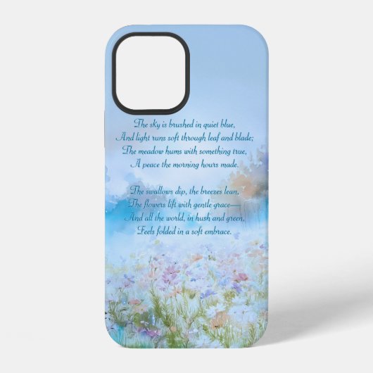 牧草地のささやき iPhoneケース (裏面)