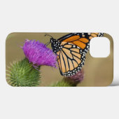 牧草地のアザミの草原リッジの(昆虫)オオカバマダラ、モナーク Case-Mate iPhoneケース (裏面 (横))