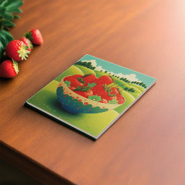 牧草地のイチゴ タイル