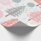 牧草地のクリスマスツリー ラッピングペーパー (角)