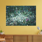 牧草地のヒバリ キャンバスプリント (インサイチュ (リビング))