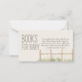 牧草地の友達が赤ちゃんシャワー用の本 ノートカード (正面)