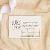 牧草地の友達が赤ちゃんシャワー用の本 ノートカード