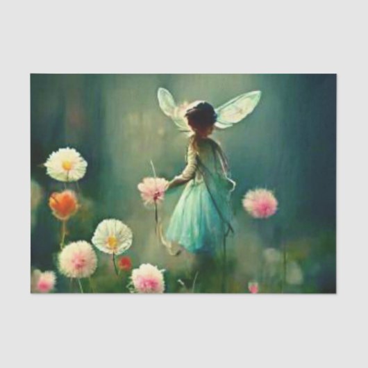 牧草地の妖精デクページ 薄葉紙 (正面)