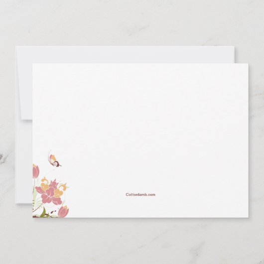 牧草地の宗教招待状で 招待状 (裏面)