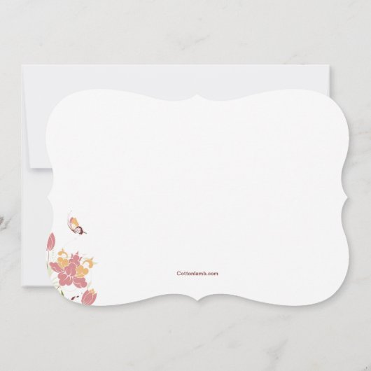 牧草地の宗教招待状で 招待状 (裏面)