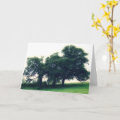 牧草地の木々 カード (黄色い花)