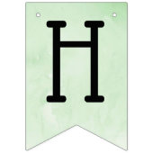 牧草地の水彩にヒラムシが誕生日すること バンティングフラッグ (第2の旗)